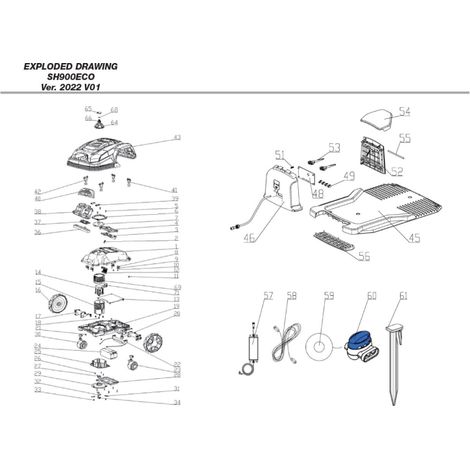 Fil de moteur - 862790001 pour SH 900ECO