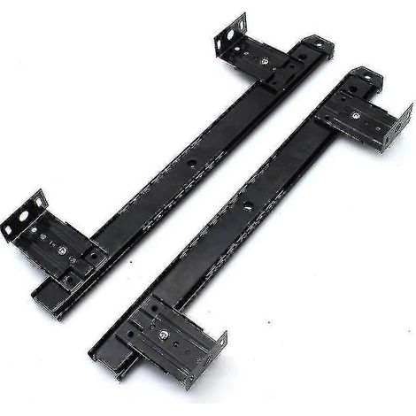1 paire de glissières à billes robustes pour tiroir de clavier, accessoires pour rail de rangement de meubles avec support à hauteur réglable (1/5)