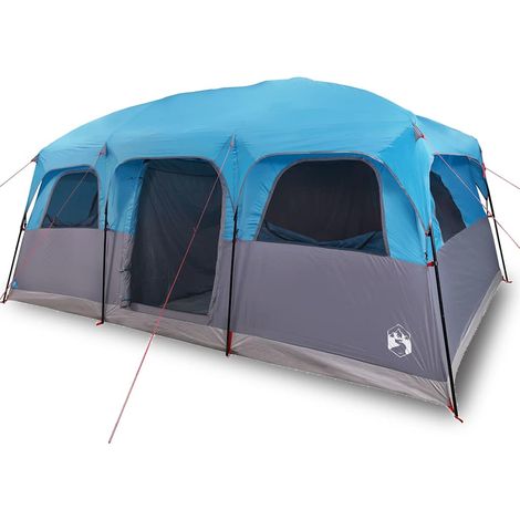 vidaXL Tienda de campaña familiar para 10 personas impermeable azul (1/2)