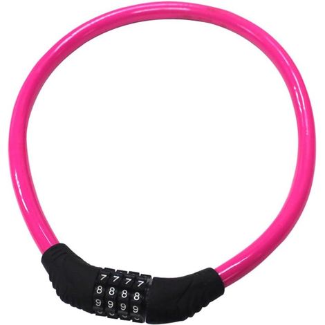 Antivol de vélo à combinaison réinitialisable à 4 chiffres, câble de sécurité pour vélo, 60 cm x 1,25 cm (1/5)
