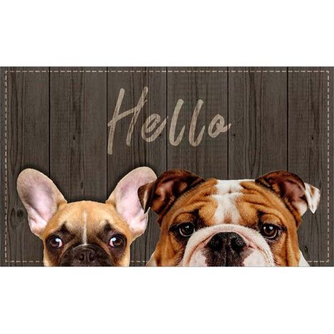 Alfombra de terciopelo Hello 45x75 - Mercurio