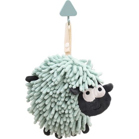 Serviettes de toilette ménagères -Mouchoir décoratif en forme de hérisson, vert