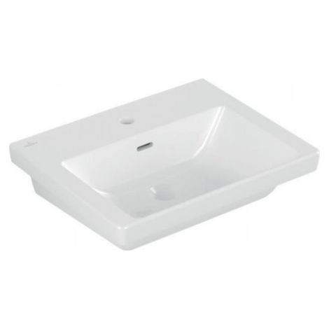 Lavabo V&B SUBWAY 3.0 550x440mm avec trop-plein avec trou pour robinet blanc (1/4)