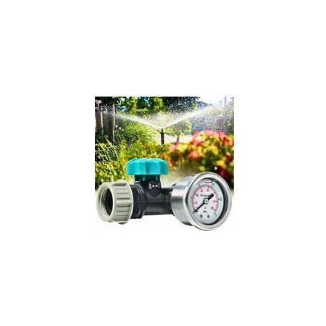 Reducteur de Pression eau. Contrôleur d'irrigation de Jardin avec Manomètre Vanne de réduction de Pression pour Jardin (1/4)