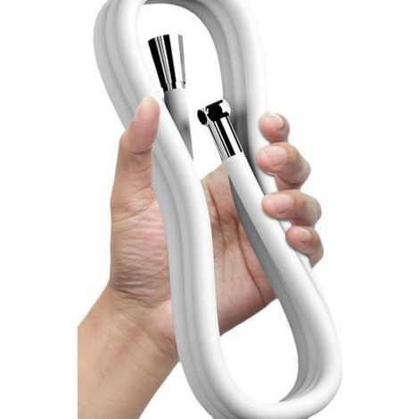 Tuyau De Douche - Flexible PVC 150 Cm - Pour Pommeau De Douche Et Chauffe-Eau - 1 Pièce (1/4)