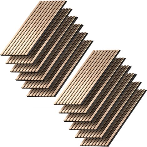 Paneles de pared Akustikpaneel, Roble, 12 piezas, Vicco