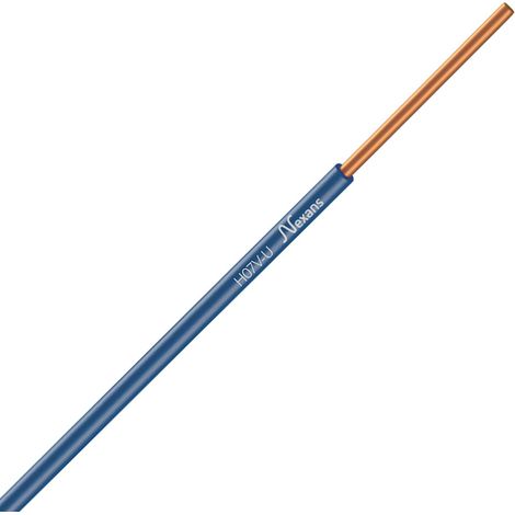 fil rigide - h07vu - 1 x 1.5 mm2 - bleu - couronne de 100 mètres - mobiway pop