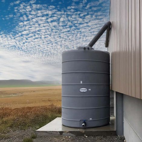 Cuve Stockage Verticale Grise en Polyéthylène 13000L Pre Équipée - RENSON