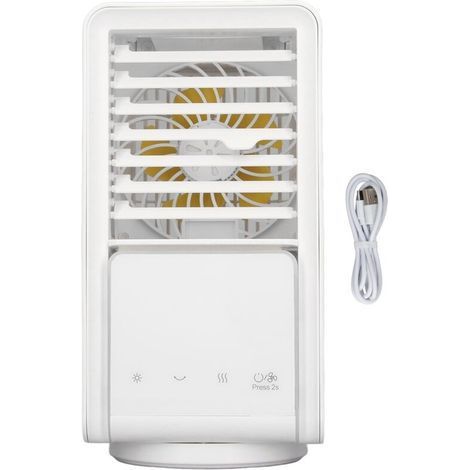 Mini portable outdoor air conditioner, USB charging fan, left/right oscillating head (1/5)