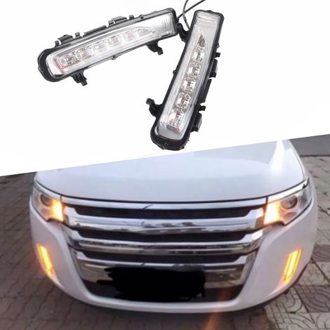 2 Stück LED-Tagfahrlicht-Nebelscheinwerfer passend für Ford Edge SUV 11-14 (1/5)