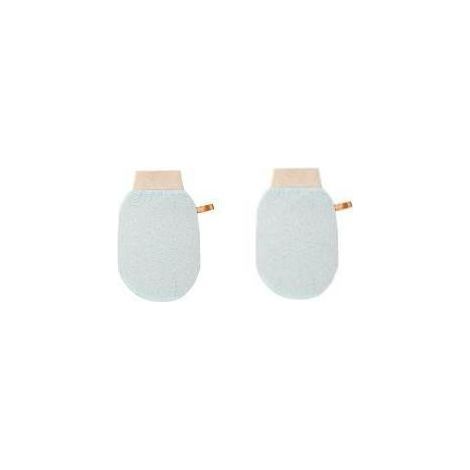 Gant Hamma en 100% Soie Brute pour Hommes & Femmes Gommage Exfoliant Turc Fait Main pour Douche, Bain & Sauna (1/5)