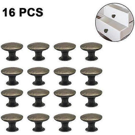 Ensemble de 16 boutons de porte de commode vintage, 30 mm (1/4)