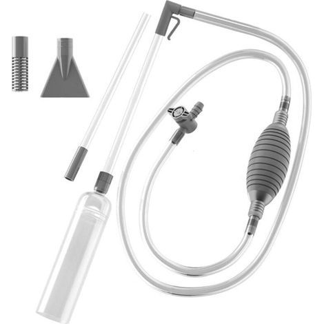 Whirlpool-Staubsauger, 3 m langer, kabelloser Handsauger für Poolwasserwechsel, tragbarer Spa-Staubsauger mit Quetschball, 2 Düsen, flexibler Schlauch zur Schmutzentfernung (1/5)