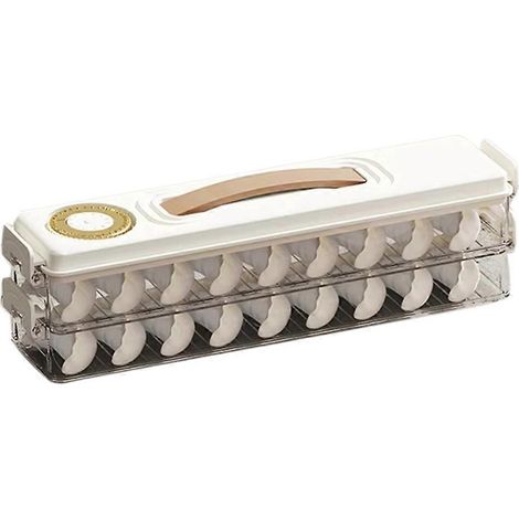Boîte de conservation hermétique pour aliments - Boîte empilable pour raviolis et biscuits - B- (1/5)