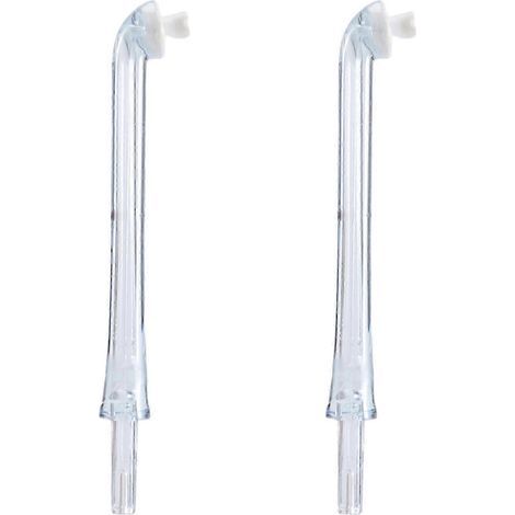 Lot de 2 embouts de haute qualité pour hydropulseur AirFloss HX8331, HX8332, HX8340, HX8341, HX8381 et HX8401. (1/5)