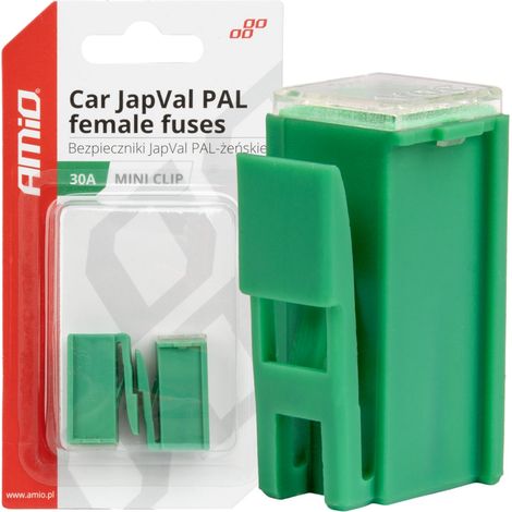Fusibili per auto femmina Japval PAL, 2 pezzi, 30A, amio-03413 (1/3)
