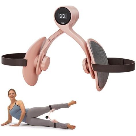 Entraîneur de Muscle Pelvien, Hip Trainer Exerciseur, Entraîneur de Cuisse avec Compteur & Réglage, Entraîneur de Hanches, Entraîneur du Périnée, Récupération Post-Partum(Purple)