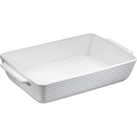 Teglia da forno in porcellana, rettangolare, 40,5 x 24,5 x 7,5 cm bordeaux / Kuchenprofi (1/2)