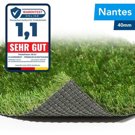 Pelouse artificielle Nantes Hauteur : 40 mm 200 x 450 cm