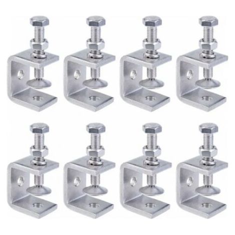 Serre-Joints C, 8 Pièces Serre-Joints en C Robustes en Acier Inoxydable 304, Acier Inoxydable Serre-Joints C, Pince C Robuste, Pince Robuste Acier Inoxydable pour Travail Bois,Bricolage & Réparation A (1/5)