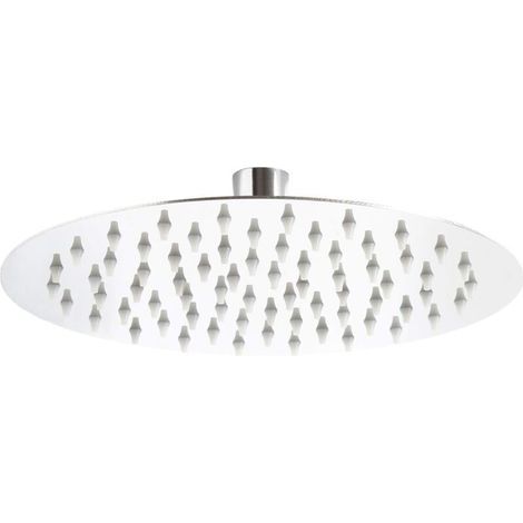 Pomello doccia tondo 20 cm getto a pioggia Rainshower soffione in acciaio inox (1/4)
