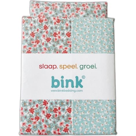 Bink Kinderbettwäsche-Set 'Bibi' 100x135 cm + 40x60 cm Blumenmuster (1/2)