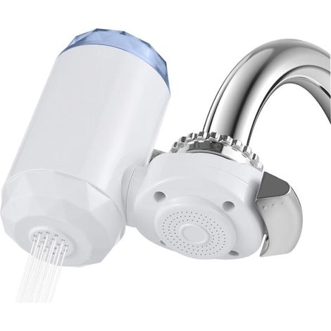 Filtre à eau pour évier, système de filtration d'eau pour robinet de 264gallons pour eau du robinet, réduit le chlore et le mauvais goût, avec 1 filtre de (1/4)