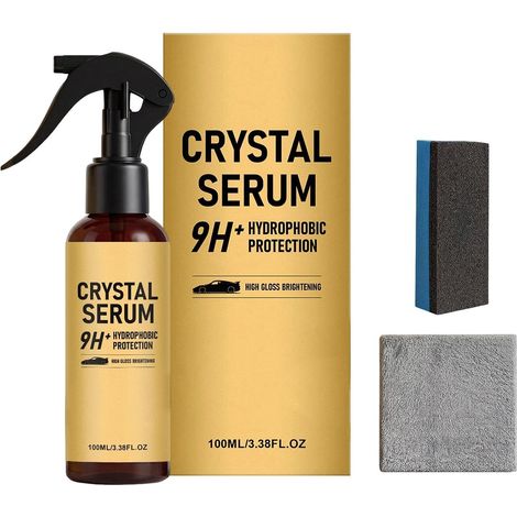Revêtement Céramique 100 ml avec Serviette Éponge Nettoyant Longue Durée Revêtement Céramique Auto pour Peinture de Voiture pour Nettoyage et Protection de la Peinture et Garnitures Auto SUV Ber (1/5)