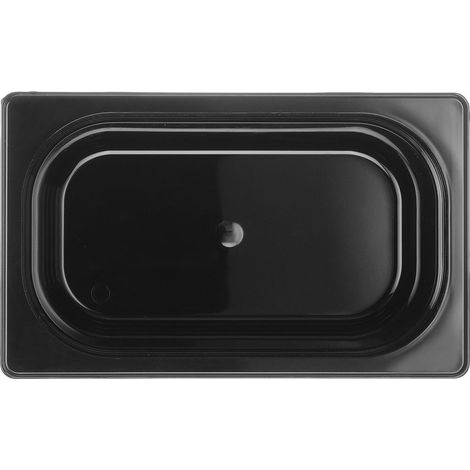 Schwarzer Polycarbonatbehälter GN 1/4 Höhe 100 mm - Hendi 862629 (1/5)