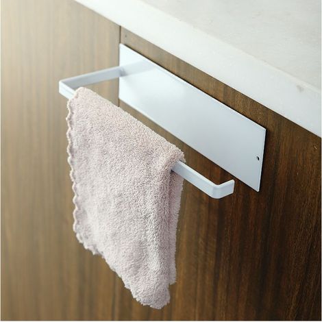 Porte-serviettes en papier sans poinçonnage, porte-serviettes en papier de cuisine, support de rangement suspendu, support de rangement en rouleau de papier blanc (1/5)