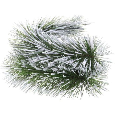 Guirlande artificielle d'aiguilles de pin, décoration de Noël, 2 pièces, verte (1/5)
