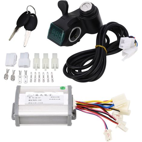 Ensemble contrôleur moteur 24V 1000W avec accélérateur pour vélo électrique et scooter (1/5)