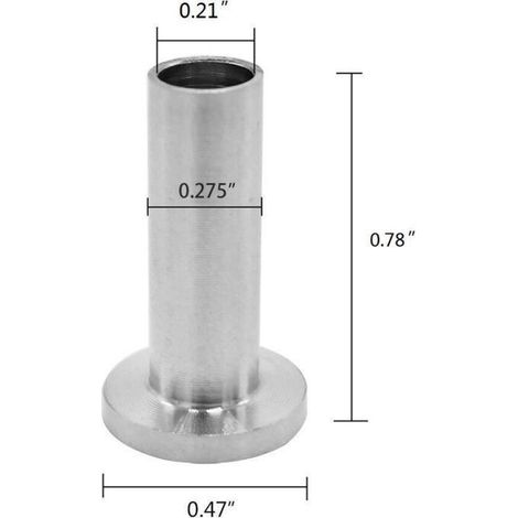 20 Pcs Manchons de Protection en Acier Inoxydable pour Garde-corps de Câble 1/8 Pouce 5/32 Pouce 3/16 Pouce Poteaux en Bois, Balustrade de Bricolage (1/3)