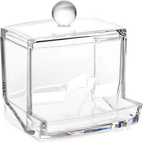 Acryl-Make-up-Organizer, Wattestäbchenbehälter, Kosmetikpad-Aufbewahrung