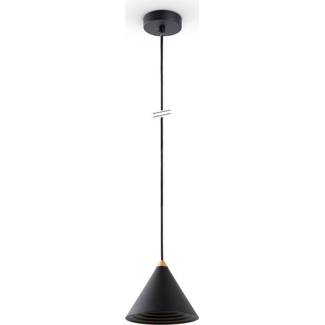 Paco Home Lampe Pendelleuchte Esstisch Hängelampe Küche Vintage Metall E27 Schwarz-Gold, Ø15,5cm