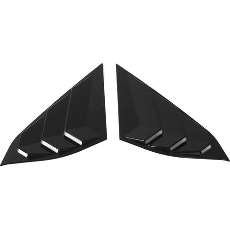 Jeu de 2 persiennes latérales arrière pour voiture, noir brillant, remplacement Honda Accord 2018-2021, stores de fenêtre extérieurs (1/5)