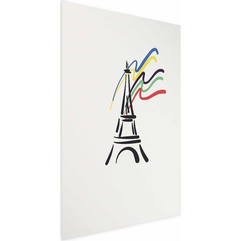Poster – Eiffelturm und Farben (1/4)
