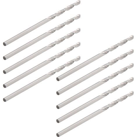 10 punte da trapano elicoidali con gambo dritto piccolo, perline, utensili per trapano, ferramenta 1,75 mm (1/5)