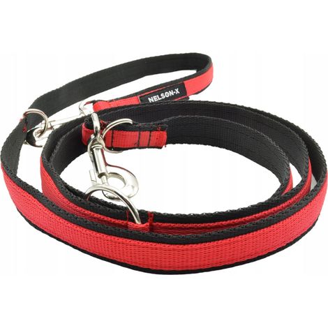 CORREA REVERSIBLE BICOLOR PARA PERROS NELSON-X BICOLOR 3 M/2,5 CM GATILLO (1/5)