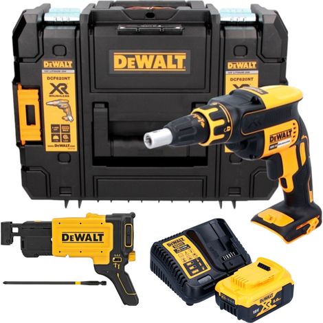 DeWalt DCF 620 P1T Visseuse pour cloisons sèches sans fil 18 V 30 Nm Brushless + 1x batterie 5,0 Ah + chargeur + TSTAK (1/5)