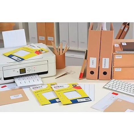 Étiquettes adhésives multi-usages 38,5 x 26,5 mm Avery ETE025 - Boîte de 400 (1/2)