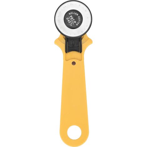 Cutter rotatif 45mm avec lame flexible pour tissu et cuir, outil de coupe pour artisanat et couture (1/5)