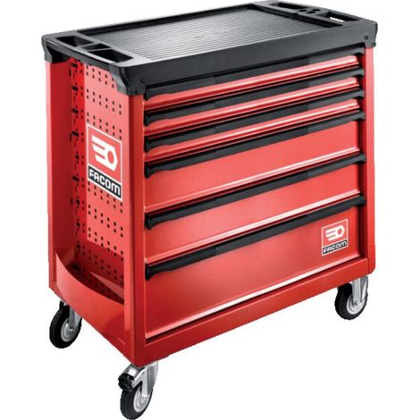 Servante d'atelier vide FACOM ROLL.6M4APF - 6 tiroirs - rouge