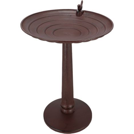 Esschert Design – Abreuvoir en fonte sur pied XXL – Résistant aux intempéries – Accès facilité pour animaux de grande taille – Entretien simple