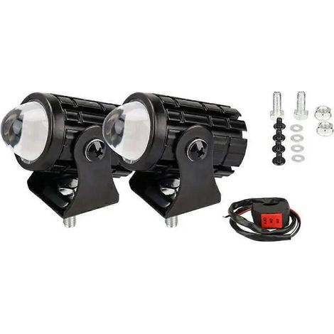 12-80V Mini-Zweifarben-Scheinwerferprojektor für Motorräder, Fernlicht und leistungsstarker Spot. (1/4)