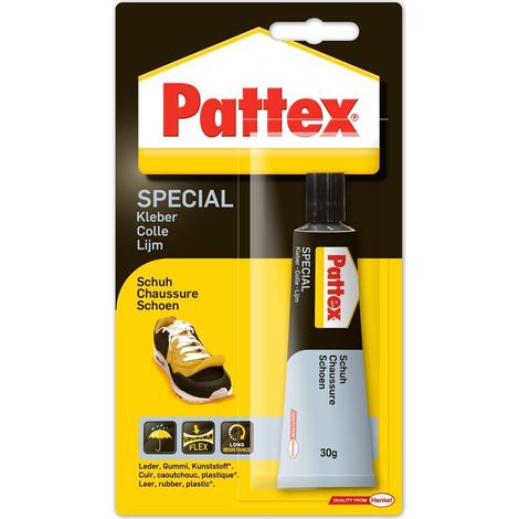 Pattex – Colle multi-usage pour chaussures – Adhérence durable sur caoutchouc, cuir et mousse PU – Résiste à l'eau et aux températures jusqu'à 80°C – 30g
