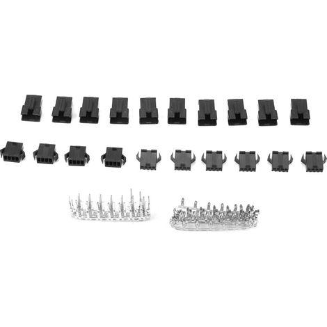 Kit de 100 connecteurs SM, connecteurs 4 broches, fiches, prises, câbles de connexion, disques de connexion, boîtier (1/5)