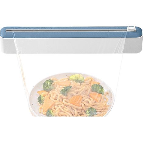Distributeur de film avec cutter coulissant – Distributeur de  papier d'aluminium rechargeable  Boîte de distribution manuelle à coupe rapide pour la conservation des aliments, des collat (1/5)