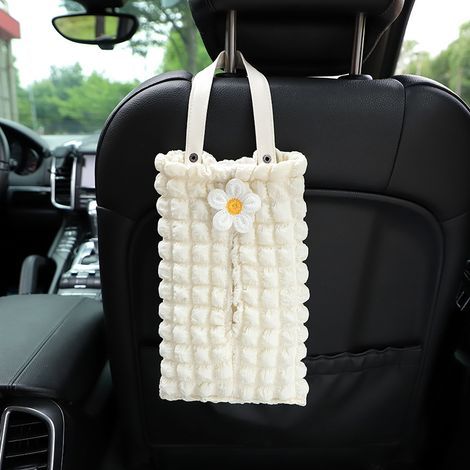 Taschentuchbox fürs Auto, Netflix-Taschentuchbox mit flauschigem Gitter für die Auto-Rücksitzlehne, DIY-Autodekorationszubehör (1/5)