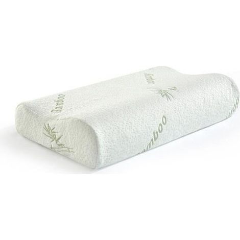 (Weißes) orthopädisches Kissen – MTEVOTX – Memory-Schaum – hypoallergen – waschbar – 50 x 30 cm (1/4)